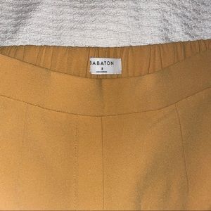 Yellow Aritzia Babaton dress pants